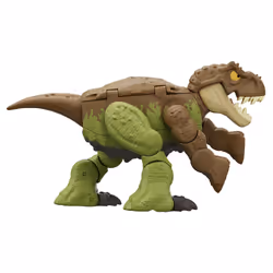 Jurassic World FIERCE CHANGERS DOUBLE DANGER Tyrannosaurus Rex & Ankylosaurus, 6 yr(s), Brown, Green, Plastic
