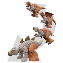 Jurassic World FIERCE CHANGERS DOUBLE DANGER Carnotaurus & Stegosaurus