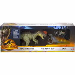 Jurassic World Dominion Yangchuanosaurus, Blue, & Owen On Motorcycle