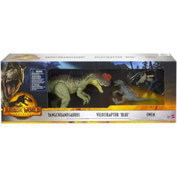 Jurassic World Dominion Yangchuanosaurus, Blue, & Owen On Motorcycle