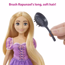 Mattel Disney Princess Rapunzel Doll and Maximus Horse Set with Accessories, Saddle with Doll Clip - Additional view 5