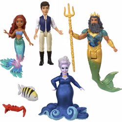 Mattel Disney The Little Mermaid Ariel's Adventures Story Set, Mini doll, Male & Female (set), 3 yr(s), Girl, 215.9 mm, Multi ...