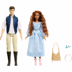 Mattel Disney The Little Mermaid Ariel & Prince Eric Dolls - Additional view 5