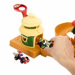 Hot Wheels Mario Kart The Super Mario Bros. Movie Jungle Kingdom Raceway Playset with Mario Die-Cast Toy Car