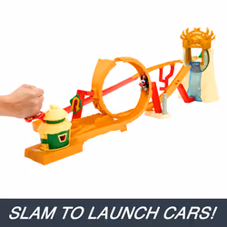Hot Wheels Mario Kart The Super Mario Bros. Movie Jungle Kingdom Raceway Playset with Mario Die-Cast Toy Car - Additional view 7