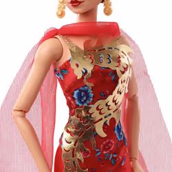 Barbie Inspiring Women Doll  Anna May Wong Collectible Dressed in Red