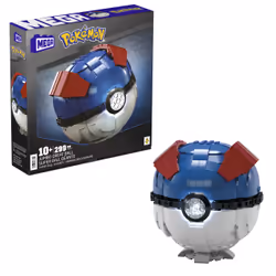 MEGA Pokémon Jumbo Great Ball, Building set, 10 yr(s), 299 pc(s), 750 g