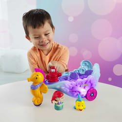 Fisher-Price Little People Disney Princess Ariel's Light-Up Sea Carriage by