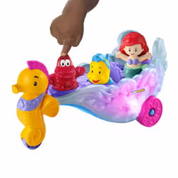 Fisher-Price Little People Disney Princess Ariel's Light-Up Sea Carriage by