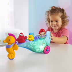 Fisher-Price Little People Disney Princess Ariel's Light-Up Sea Carriage by