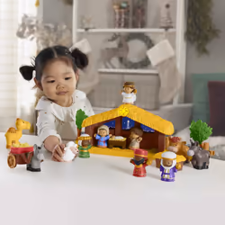 Fisher-Price Little People Nativity Set, Farm, 1 yr(s), Batteries included, AA, Multicolour, Plastic