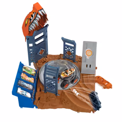 Hot Wheels Monster Trucks ARENA SMASHERS Tiger Shark Spin-Out Challenge