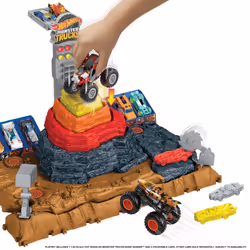 Hot Wheels Monster Trucks HOT WHEELSMonster Trucks Arena Smashers BONE SHAKER ULTIMATE CRUSH YARD Playset