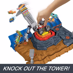 Hot Wheels Monster Trucks HOT WHEELSMonster Trucks Arena Smashers BONE SHAKER ULTIMATE CRUSH YARD Playset - Additional view 7