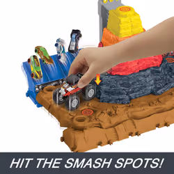 Hot Wheels Monster Trucks HOT WHEELSMonster Trucks Arena Smashers BONE SHAKER ULTIMATE CRUSH YARD Playset - Additional view 8