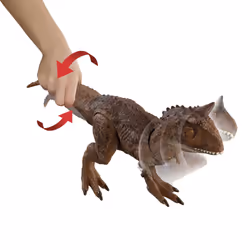Jurassic World EPIC ATTACK BATTLE CHOMPIN' CARNOTAURUS, 4 yr(s), Brown, Plastic