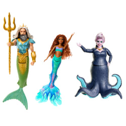 Mattel Disney The Little Mermaid Ariel, King Triton & Ursula Dolls