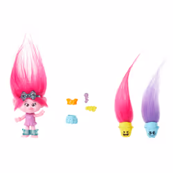Mattel Trolls 3 Band Together HAIR POPS Queen Poppy