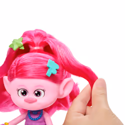 Mattel Trolls 3 Band Together HAIR-TASTIC Queen Poppy, Fashion doll, Female, 3 yr(s), Girl, 165.1 mm, Multicolour
