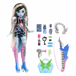 Monster High Amped Up Frankie Stein Doll, Fashion doll, Female, 4 yr(s), Boy/Girl, 284 mm, Multicolour
