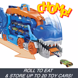Hot Wheels City Ultimate T-Rex Transporter, Hauler Transforms into a Dino, Featured in “Let’s Race” - Additional view 5
