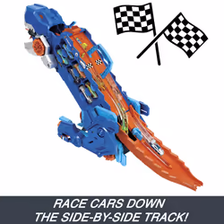 Hot Wheels City Ultimate T-Rex Transporter, Hauler Transforms into a Dino, Featured in “Let’s Race” - Additional view 8
