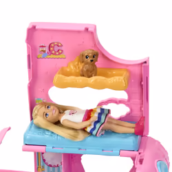 Barbie Chelsea 2-in-1 Camper Playset with Small Doll, 2 Pets & 15 Accessories - Additional view 5