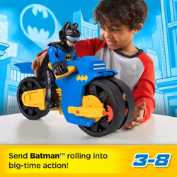 Fisher-Price Imaginext DC Super Friends Batcyle XL & Batman - Additional view 5