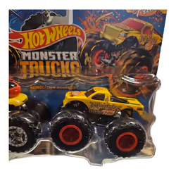 Hot Wheels Monster Trucks Demolition Doubles Oscar Mayer Weinermobile Vs All Fried Up 2 Pack. 1:64 Scale.