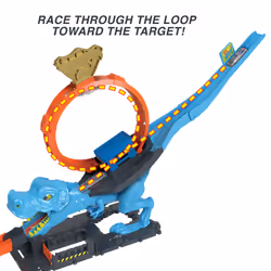 Hot Wheels City T-Rex Loop and Stunt Playset, Track Set with 1 Toy Car - Additional view 7