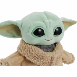 Star Wars Grogu Plush with Beskar Armor, Soft Doll Inspired by Star Wars Mandalorian Book of Boba Fett, Travel Toys and Gifts for Kids