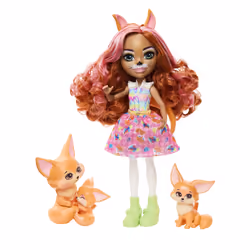 Enchantimals Glam Party FILIGREE FOX FAMILY Dolls, Fashion doll, Female, 4 yr(s), Boy/Girl, 170 mm, Multicolour