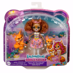 Enchantimals Glam Party FILIGREE FOX FAMILY Dolls - Additional view 6