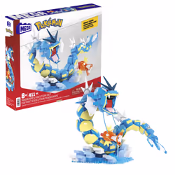 MEGA Pokémon Magikarp Building Toy Kit with 2 Action Figures (411 Pieces) for Kids, Building set, 8 yr(s), Plastic, 411 pc(s) ...