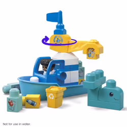 MEGA BLOKS Green Town Ocean Time Clean Up