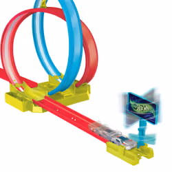 Hot Wheels Neon Speeders Laser Stunt Slamway Track Set