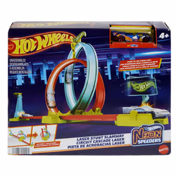Hot Wheels Neon Speeders Laser Stunt Slamway Track Set - Additional view 4