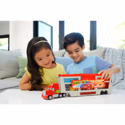Disney Pixar Cars Disney and Pixar Cars Color Changers Mobile Paint Shop Mack Playset with 1 Toy Car & Accessories