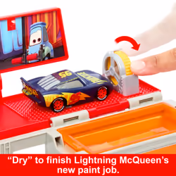 Disney Pixar Cars Disney and Pixar Cars Color Changers Mobile Paint Shop Mack Playset with 1 Toy Car & Accessories - Additional view 7