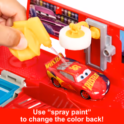 Disney Pixar Cars Disney and Pixar Cars Color Changers Mobile Paint Shop Mack Playset with 1 Toy Car & Accessories - Additional view 8