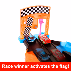 Disney Pixar Cars Disney and Pixar Cars Glow Racers Launch & Criss-Cross Playset with 2 Glow-in-the-Dark Vehicles - Additional view 6