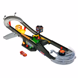 Disney Pixar Cars Disney and Pixar Cars Piston Cup Action Speedway Playset, 1:55 Scale Track Set with Toy Car, Vehicle & trac ...
