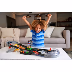 Disney Pixar Cars Disney and Pixar Cars Piston Cup Action Speedway Playset, 1:55 Scale Track Set with Toy Car - Additional view 5