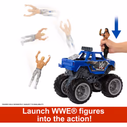 Mattel WWE Action Figure Vehicle WWE Wrekkin Slam Crusher Monster Truc