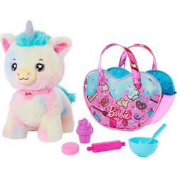 Barbie Stuffed Animals  Unicorn Toys  Plush Unicorn with Dessert-Theme