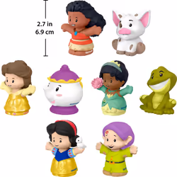 Fisher-Price Little People Toddler Toys Disney Princess Story Duos 8-Piece Figure Set for Pretend Play Kids Ages 18+ Months (Amazon Exclusiv