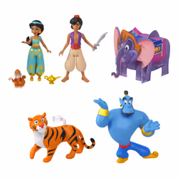 Disney Princess Jasmine Story Set With 6 Characters, Dolls & Figures, Inspired By Disney Aladdin Movie
