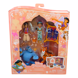 Disney Princess Jasmine Story Set With 6 Characters, Dolls & Figures, Inspired By Disney Aladdin Movie
