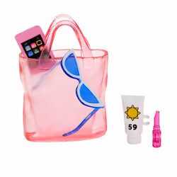 Barbie Blonde Doll with Swimsuit and Beach-Themed Accessories - Additional view 4