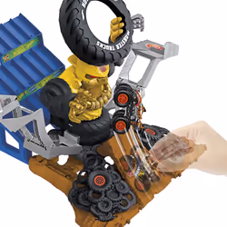 Hot Wheels Monster Trucks ARENA SMASHERS MEGA-WREX VS CRUSHZILLA TAKEDOWN Playset - Additional view 4